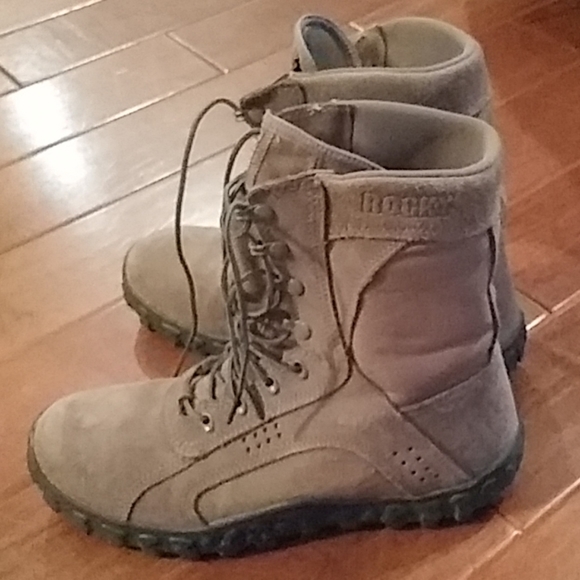 sage green military boots